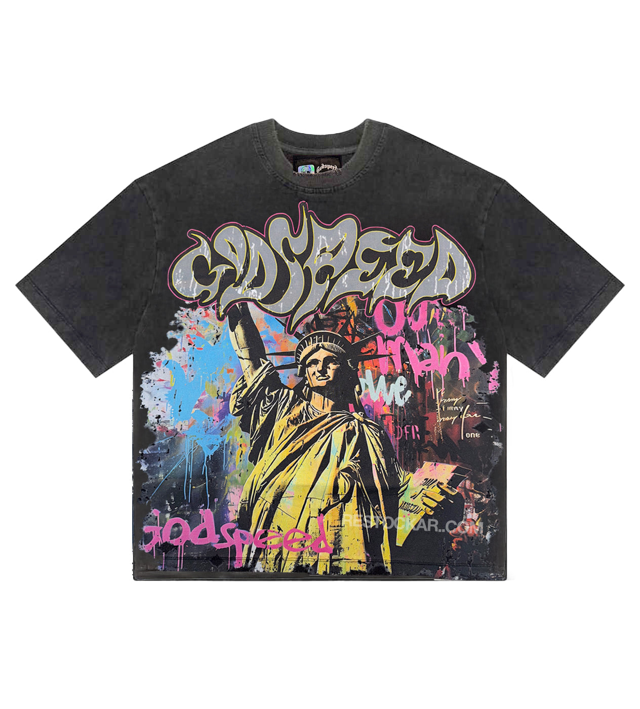 Godspeed Vandal Tee Washed Grey