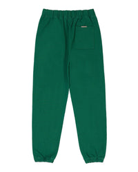 Godspeed Victor Crest Sweatsuit green, sweatpants back view with elastic cuffs