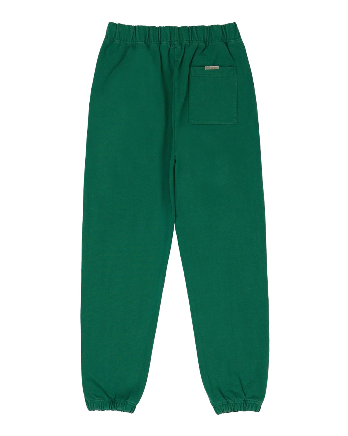 Godspeed Victor Crest Sweatsuit green, sweatpants back view with elastic cuffs