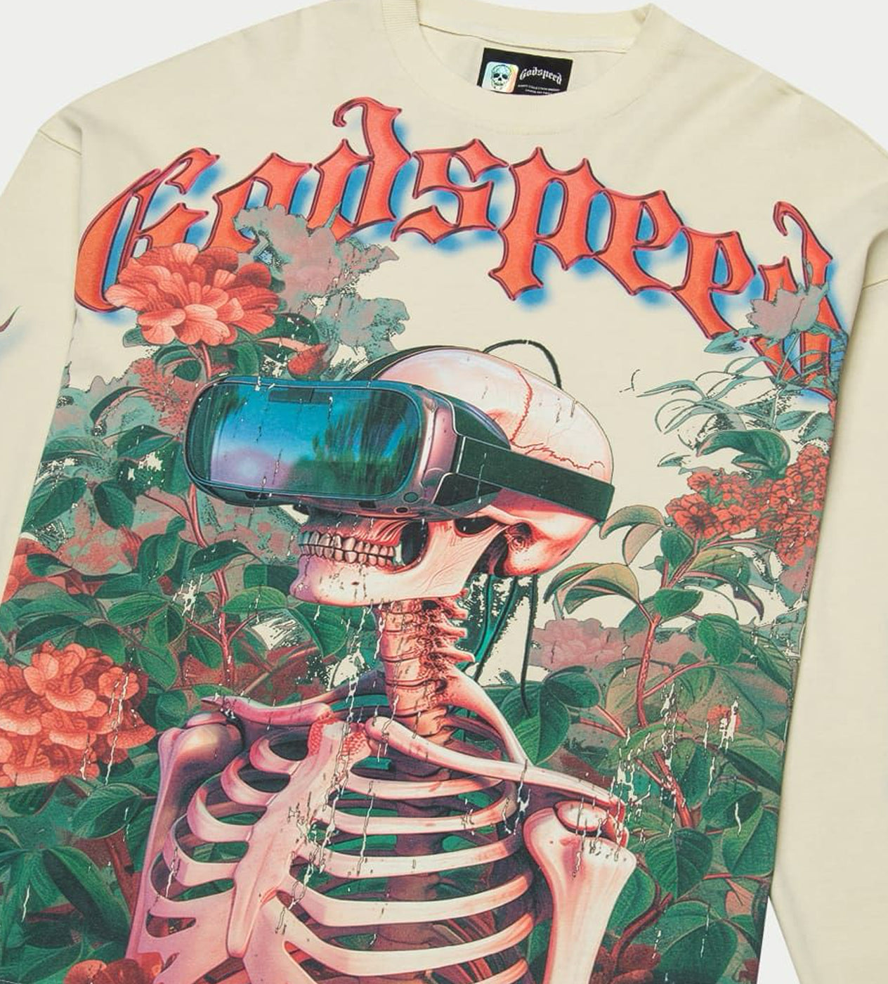 Godspeed Vision Flowers L/S Tee Cream