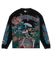 Godspeed Vision Flowers VVS L/S Tee Washed Black