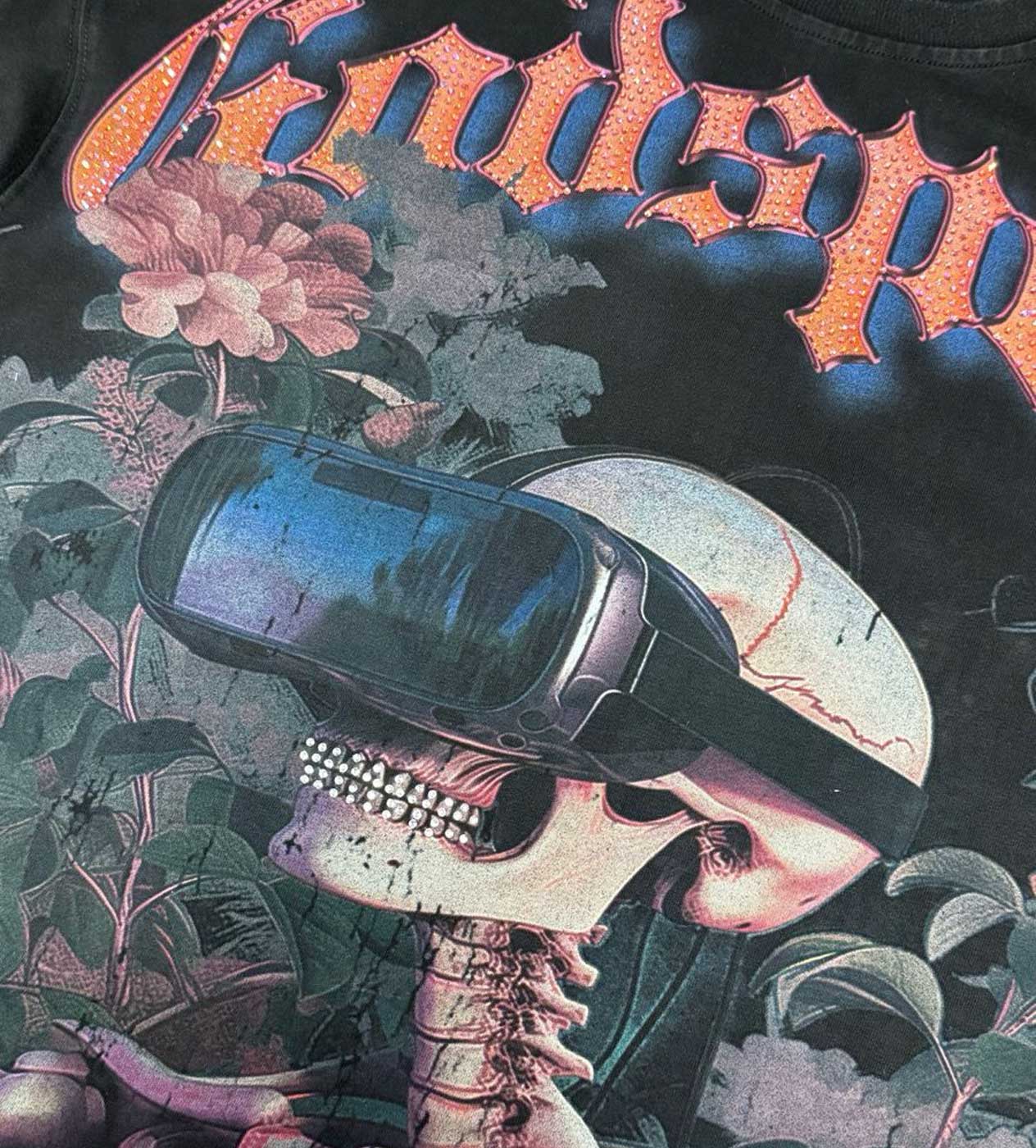 Godspeed Vision Flowers VVS L/S Tee Washed Black