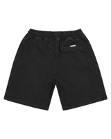 Godspeed Vital Terry Shorts NYC black/blue, back view with a welt pocket