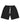 Godspeed Vital Terry Shorts NYC black/blue, washed black French terry shorts with a blue Godspeed script, front view