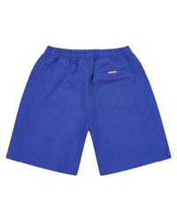 Godspeed Vital Terry Shorts NYK blue, back view with a welt pocket