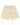 Godspeed Vital Terry Shorts oat milk, oat French terry shorts with a white Godspeed script, front view