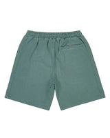 Godspeed Vital Terry Shorts sage smoke, back view with a welt pocket