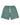 Godspeed Vital Terry Shorts sage smoke, sage green French terry shorts with a white Godspeed script, front view