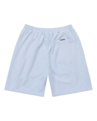 Godspeed Vital Terry Shorts sky blue, back view with a welt pocket