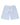 Godspeed Vital Terry Shorts sky blue, sky blue French terry shorts with a white Godspeed script, front view