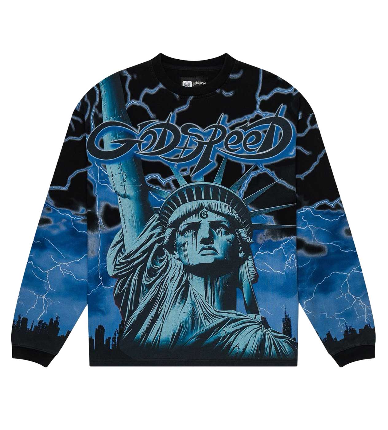 Godspeed Voltage L/S Tee Black/Blue