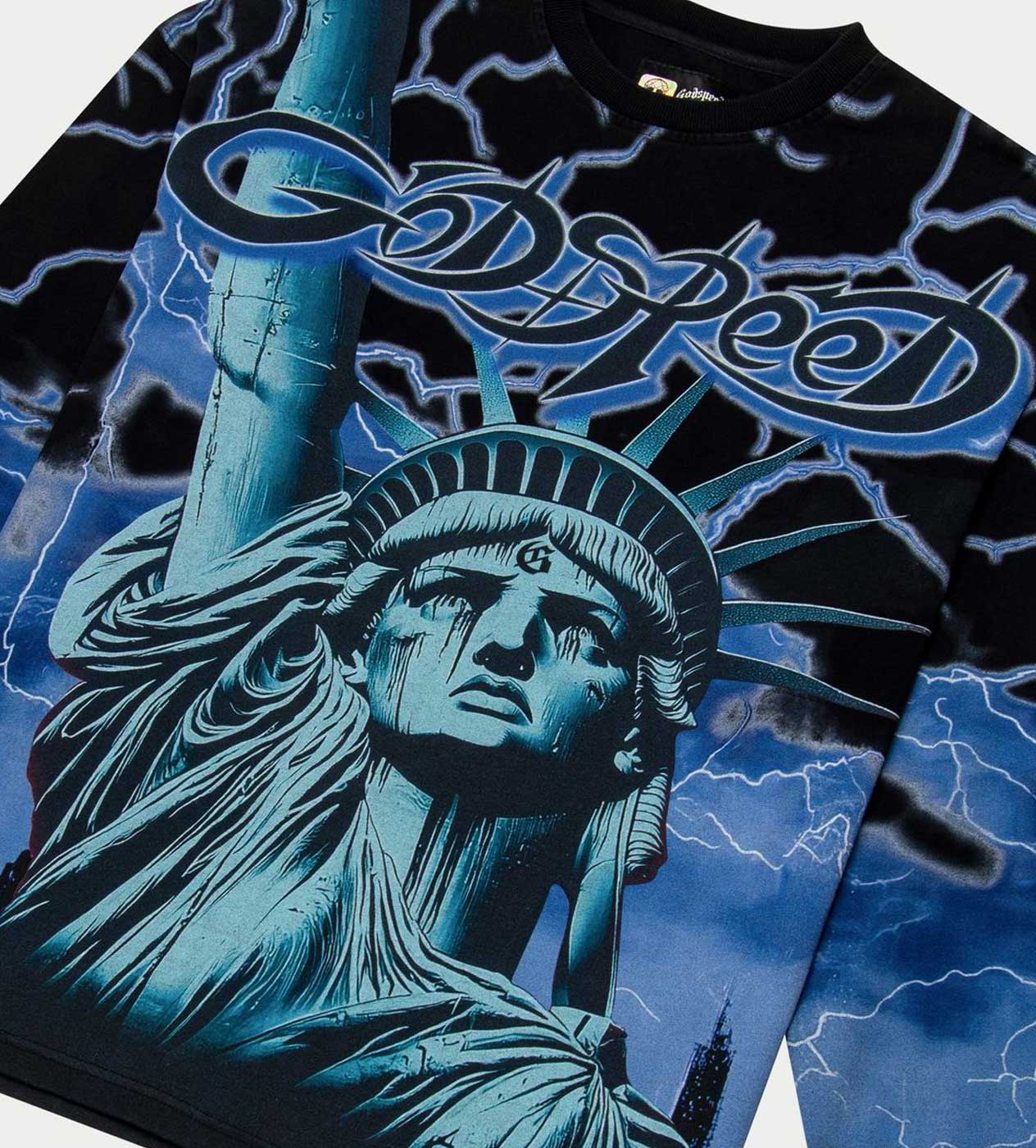 Godspeed Voltage L/S Tee Black/Blue