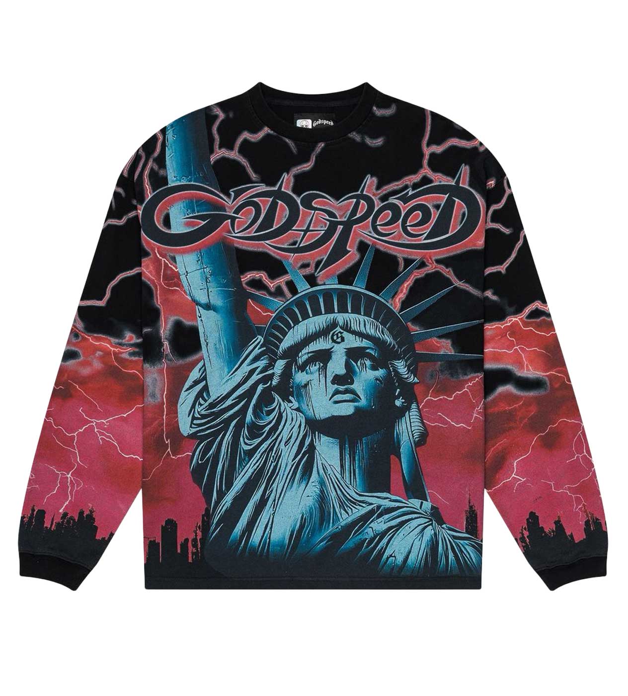Godspeed Voltage L/S Tee Black/Red