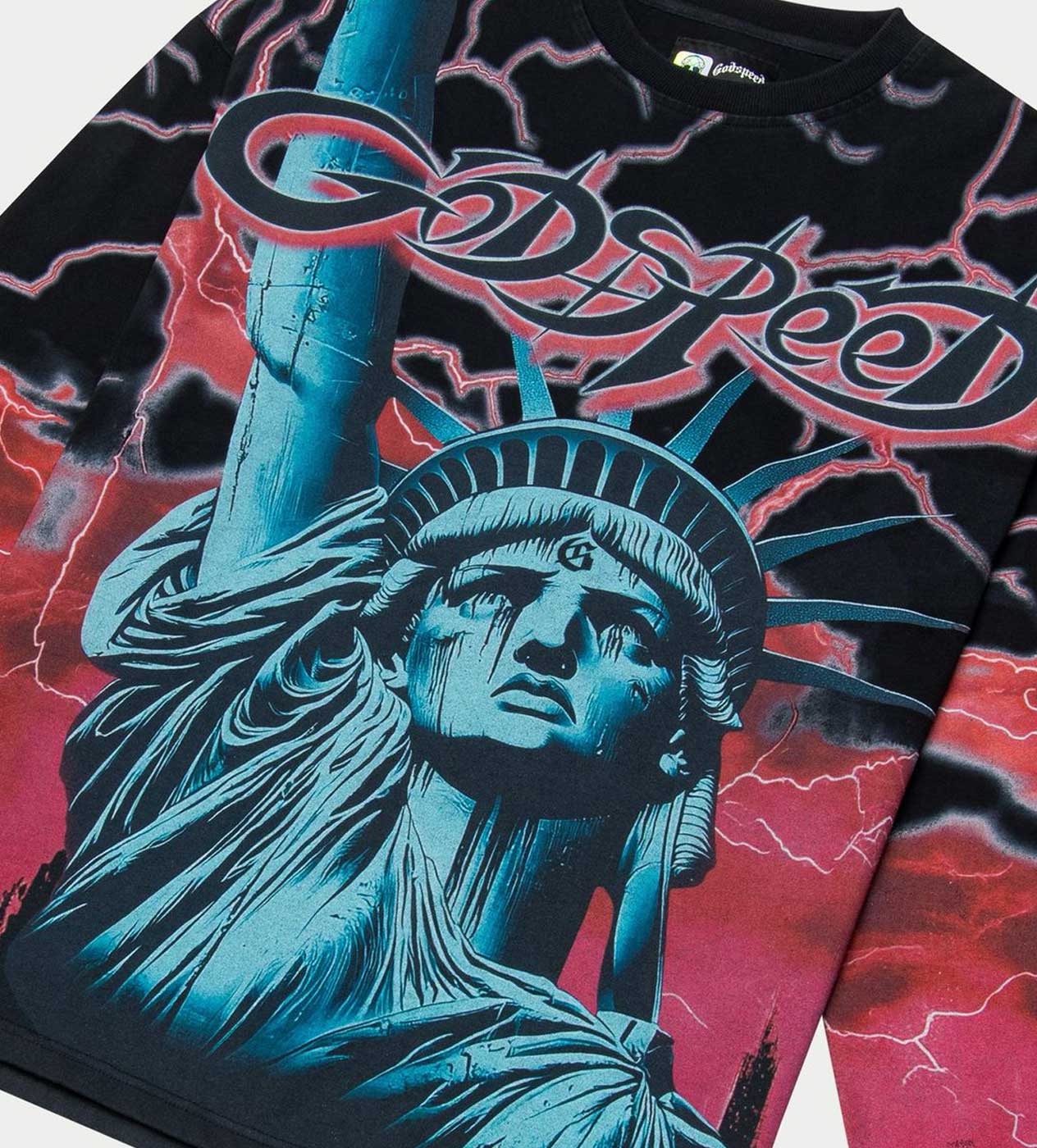 Godspeed Voltage L/S Tee Black/Red