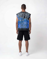 Godspeed Voltage Sleeveless Tee Black/Blue