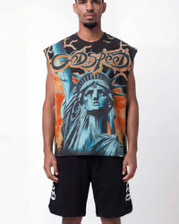 Godspeed Voltage Sleeveless Tee Black/Orange