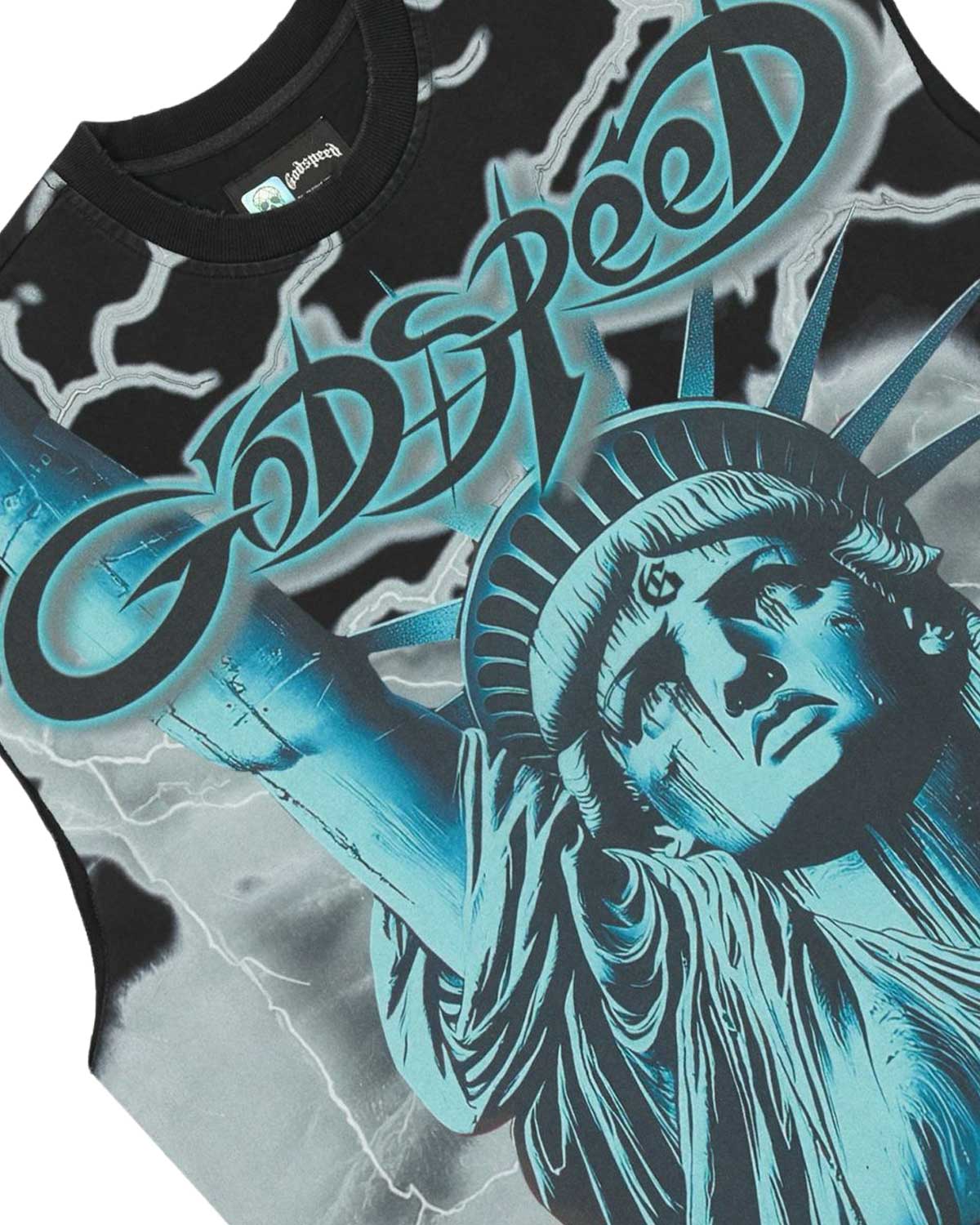 Godspeed Voltage Sleeveless Tee Black/ Wolf Grey