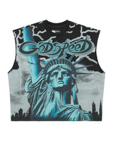 Godspeed Voltage Sleeveless Tee Black/ Wolf Grey