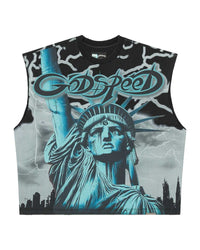 Godspeed Voltage Sleeveless Tee Black/ Wolf Grey
