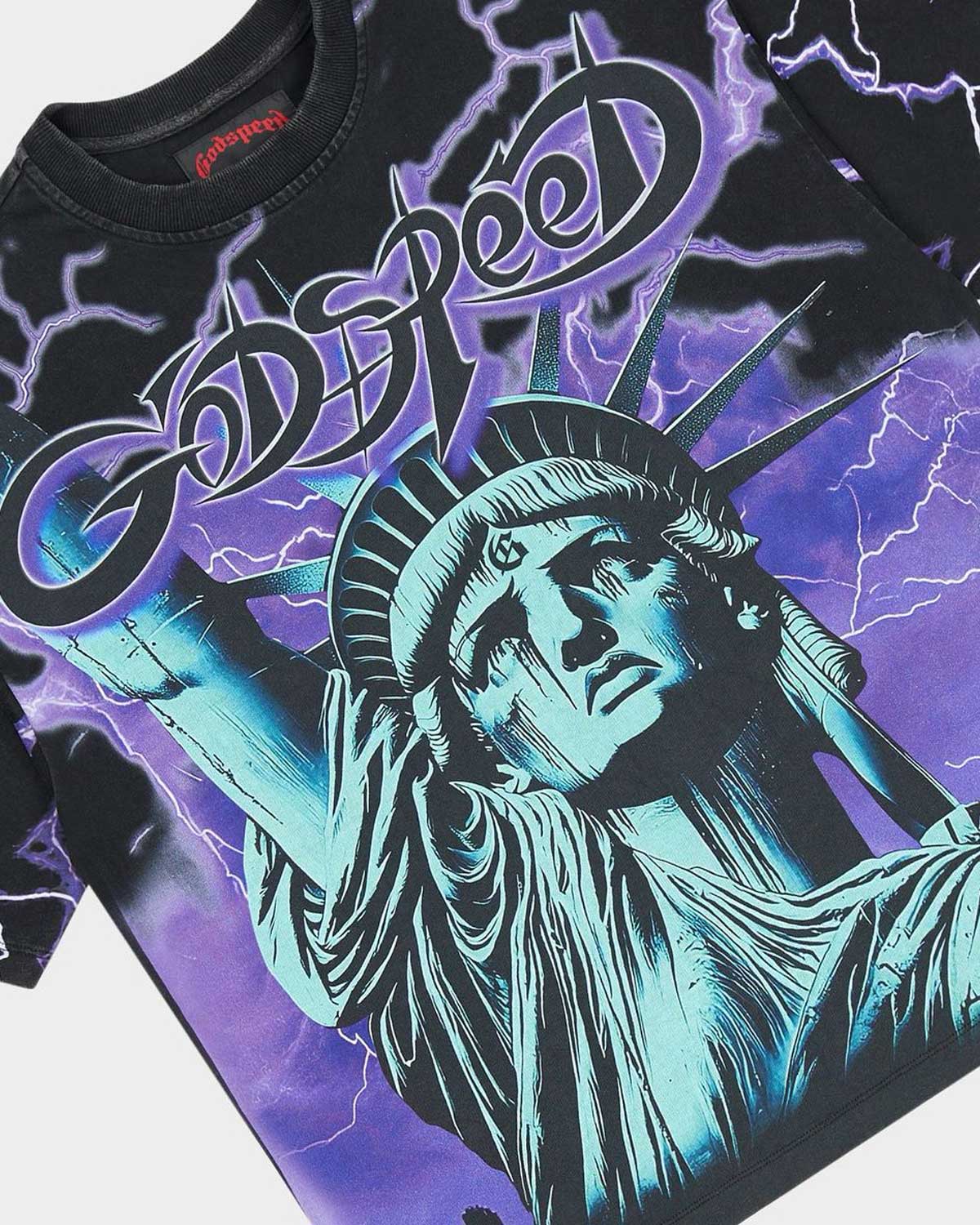 Godspeed Voltage Tee Black/Purple