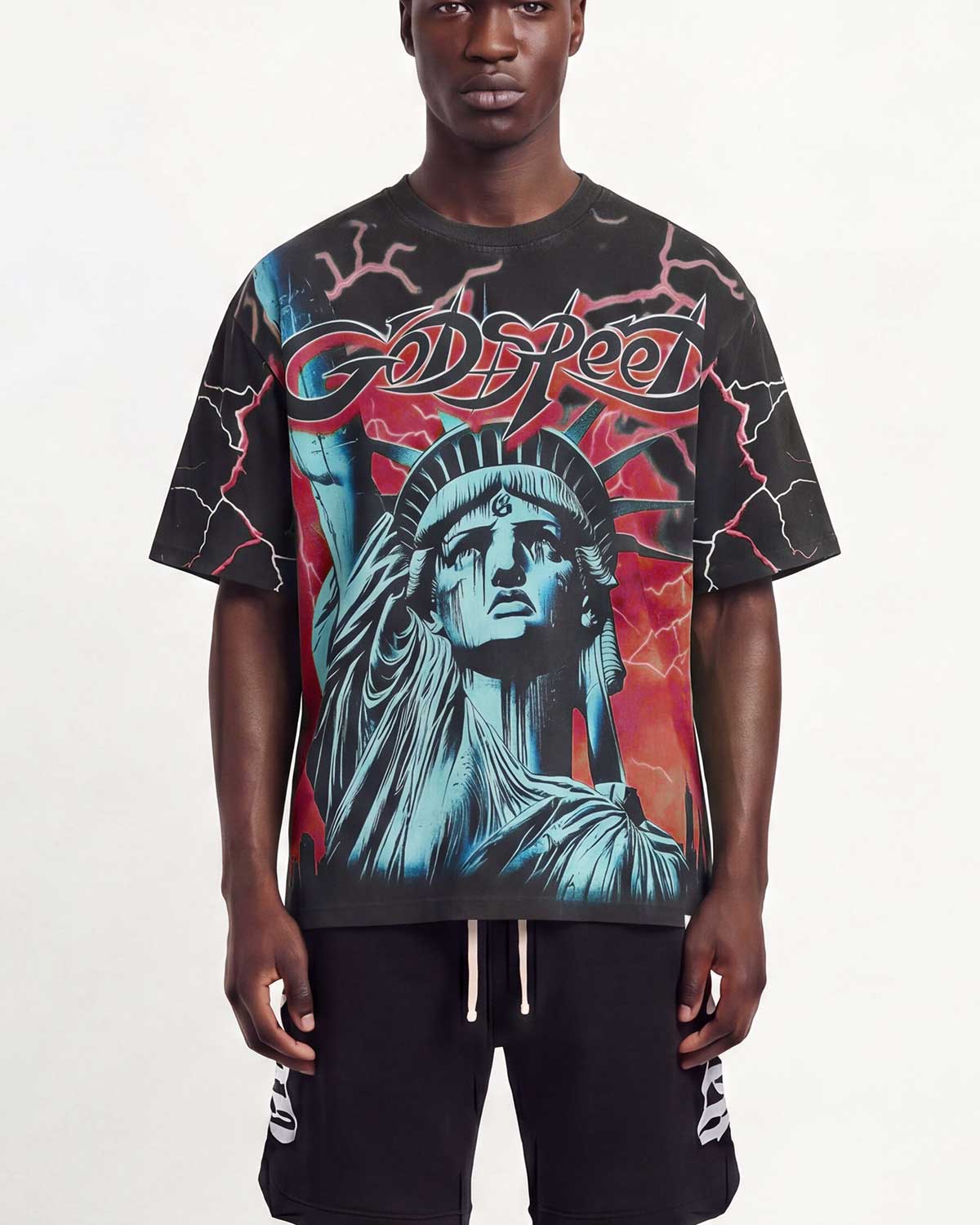 Godspeed Voltage Tee Black/Red – Restock AR
