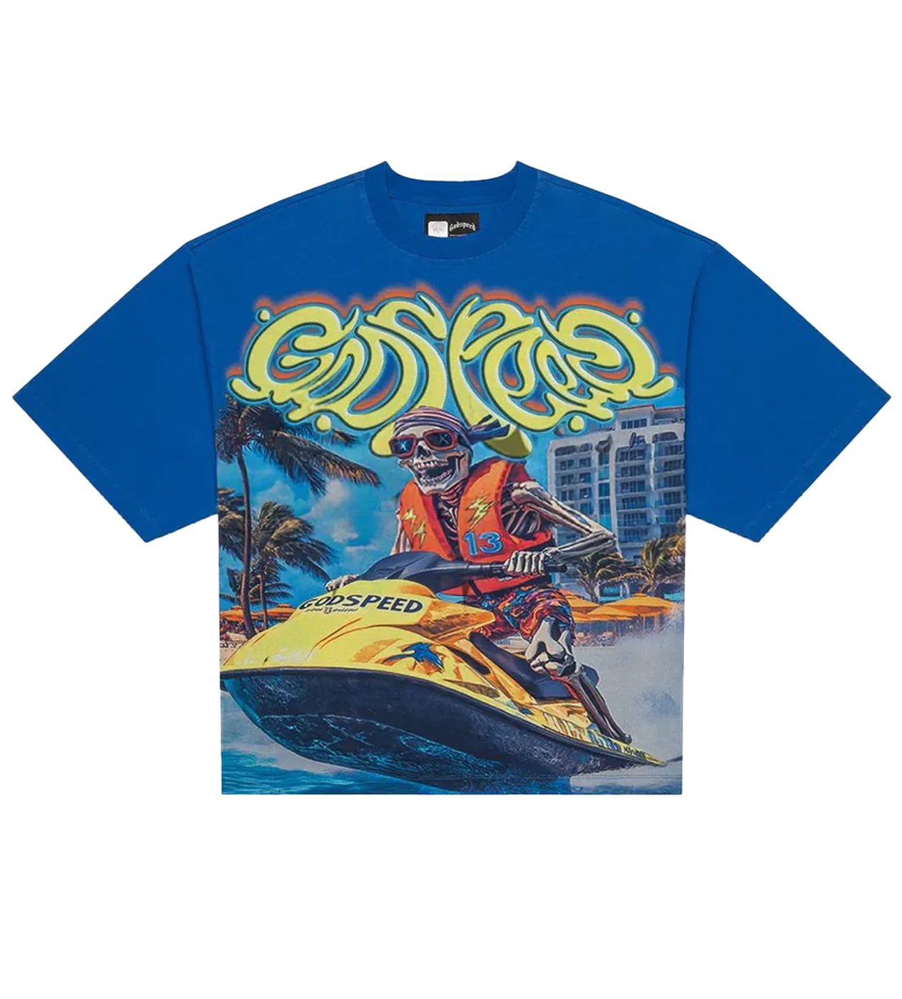 Godspeed Wave Runner Tee Royal Wash