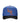 Godspeed x The Legacy Trucker Hat NYK blue/orange/black, blue trucker with black brim and orange LOX embroidery, front view