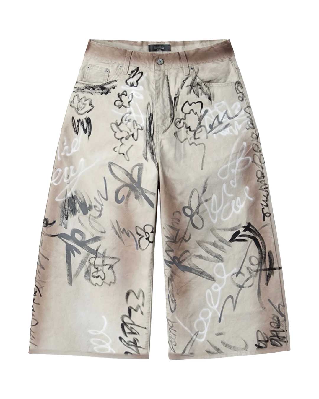 HMDD Banksy Shorts Cream