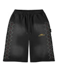 HMDD Crystal 3/4 Shorts Black