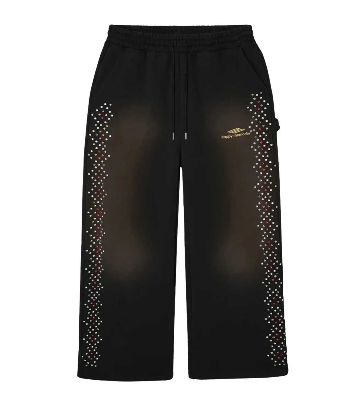 HMDD Crystal Sweatpants Washed Black
