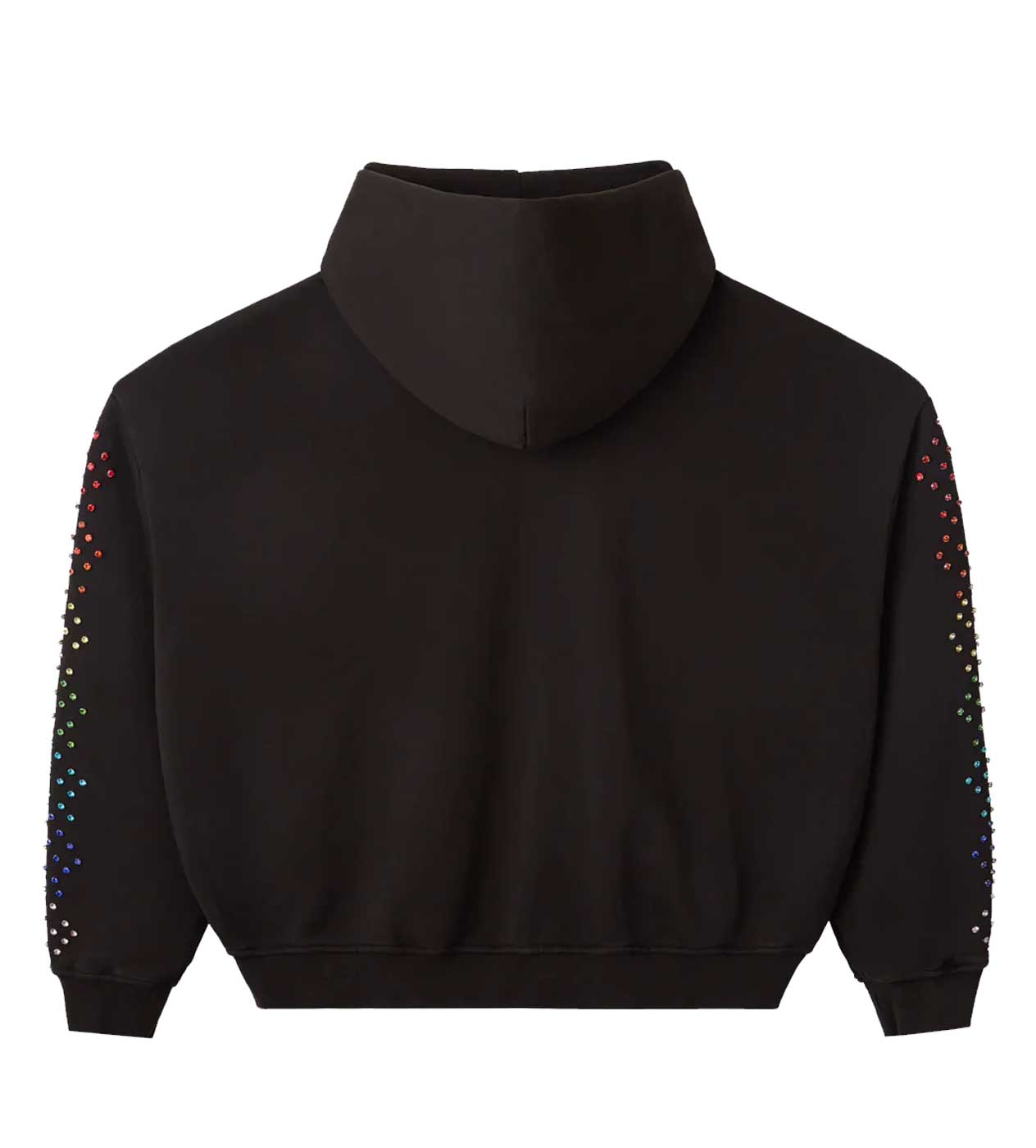 HMDD Crystal Zip Up Hoodie Black