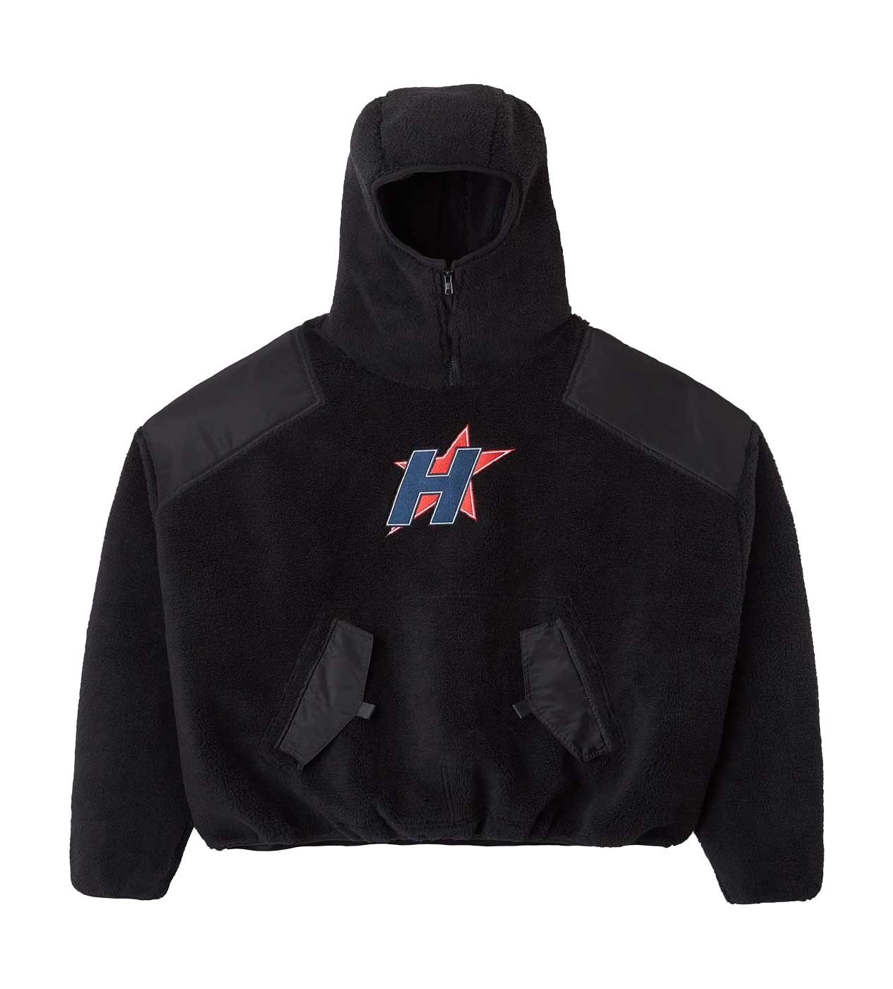 HMDD H-Star Balaclava Hoodie Black