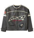 HMDD Leather Moteaux Jacket Black