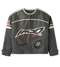 HMDD Leather Moteaux Jacket Black