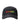 HMDD Runners Cap black, five-panel runner’s cap with rainbow gradient hmdd wordmark, front view