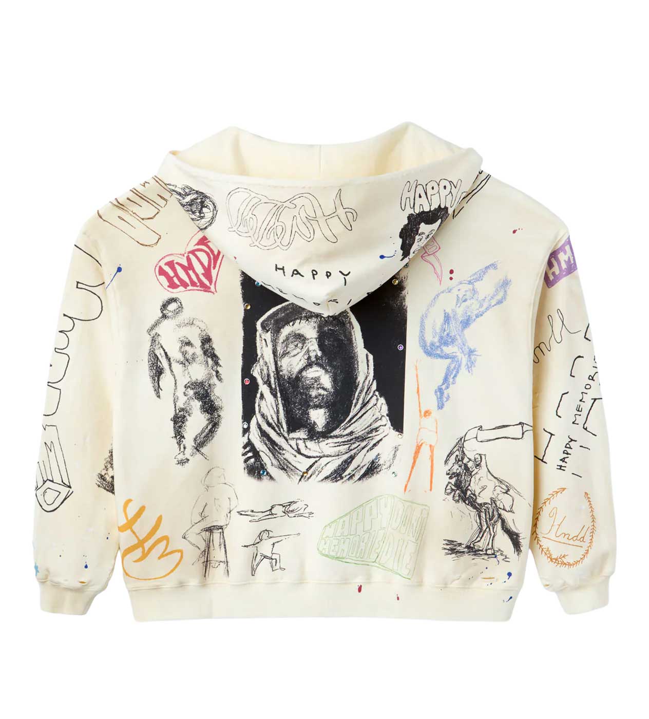 HMDD Sketch Hoodie Cream