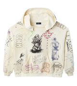 HMDD Sketch Hoodie Cream