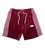 HMDD Velour Speed Shorts Burgundy