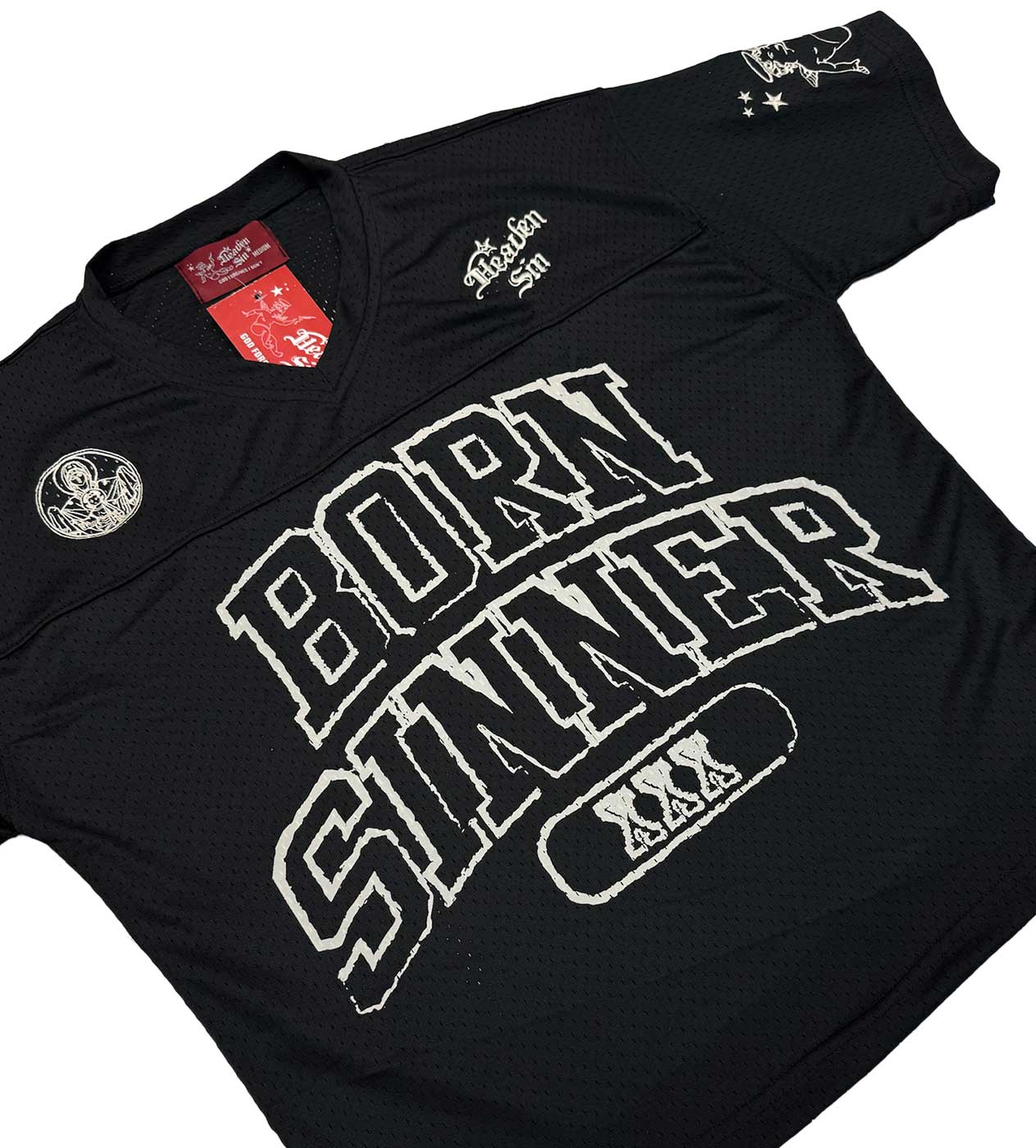 Heaven Sin Born Sinner FB Jersey Black