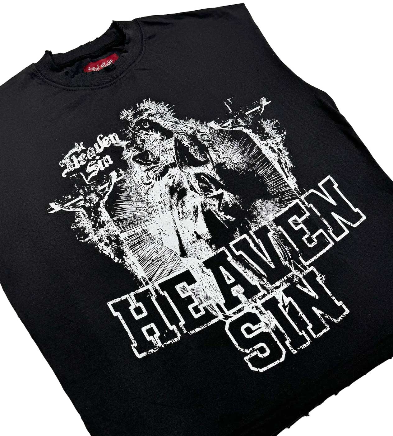 Heaven Sin Repent Cut Off Black front side