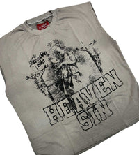 Heaven Sin Repent Cut Off Grey front side