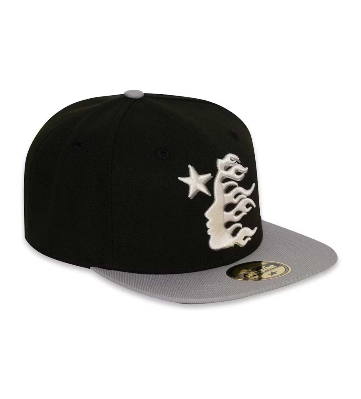 Hellstar Baseball Hat Fitted Black/Grey – Restock AR