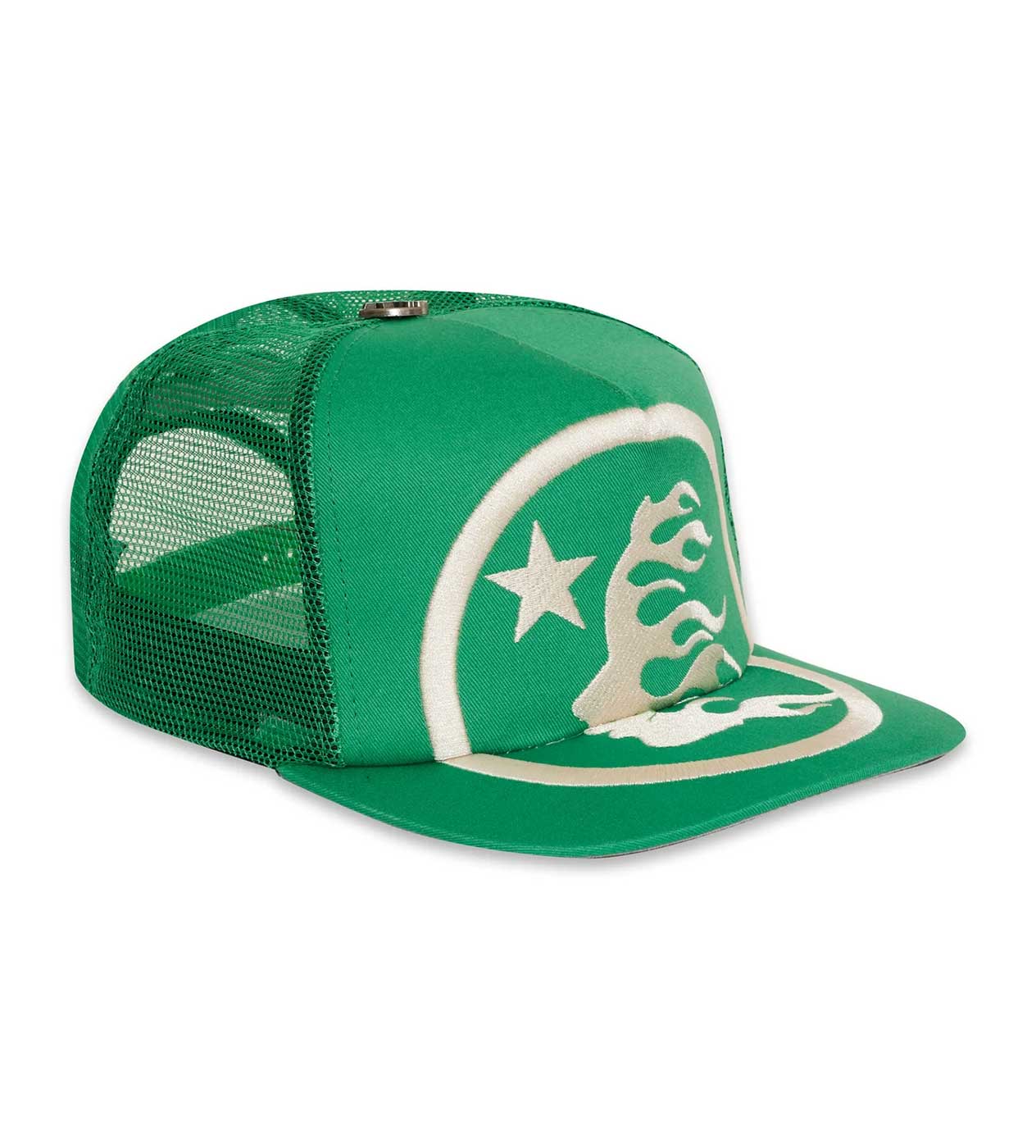 Hellstar Big Logo Trucker Hat Green (Snapback) – Restock AR