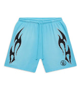 Hellstar Blue Flame Sweat Shorts