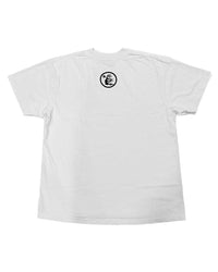 Hellstar Brainwashed Tee cream, back view with a small circular Hellstar logo at the upper back