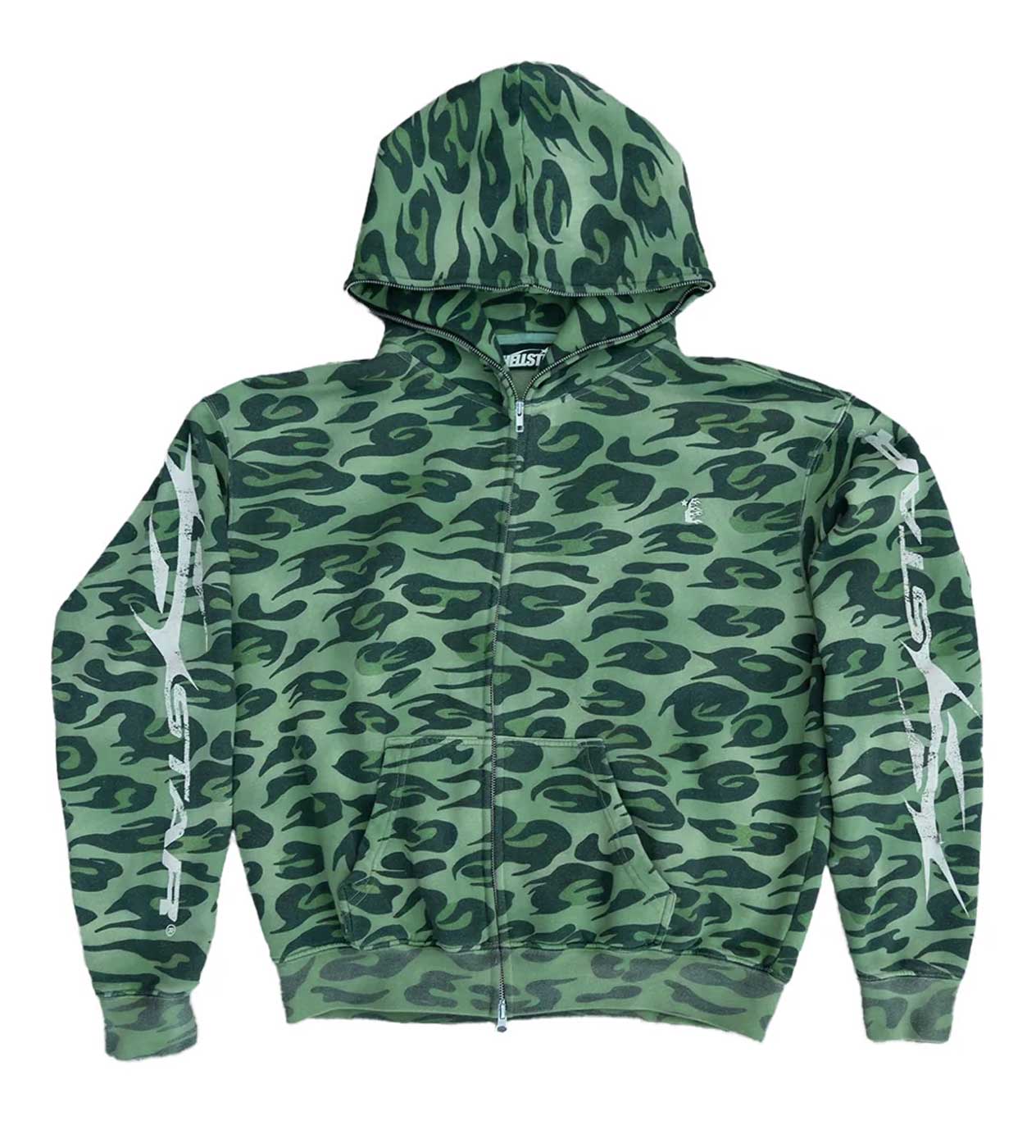 Hellstar Cheetah Zip Up Hoodie Red – Restock AR