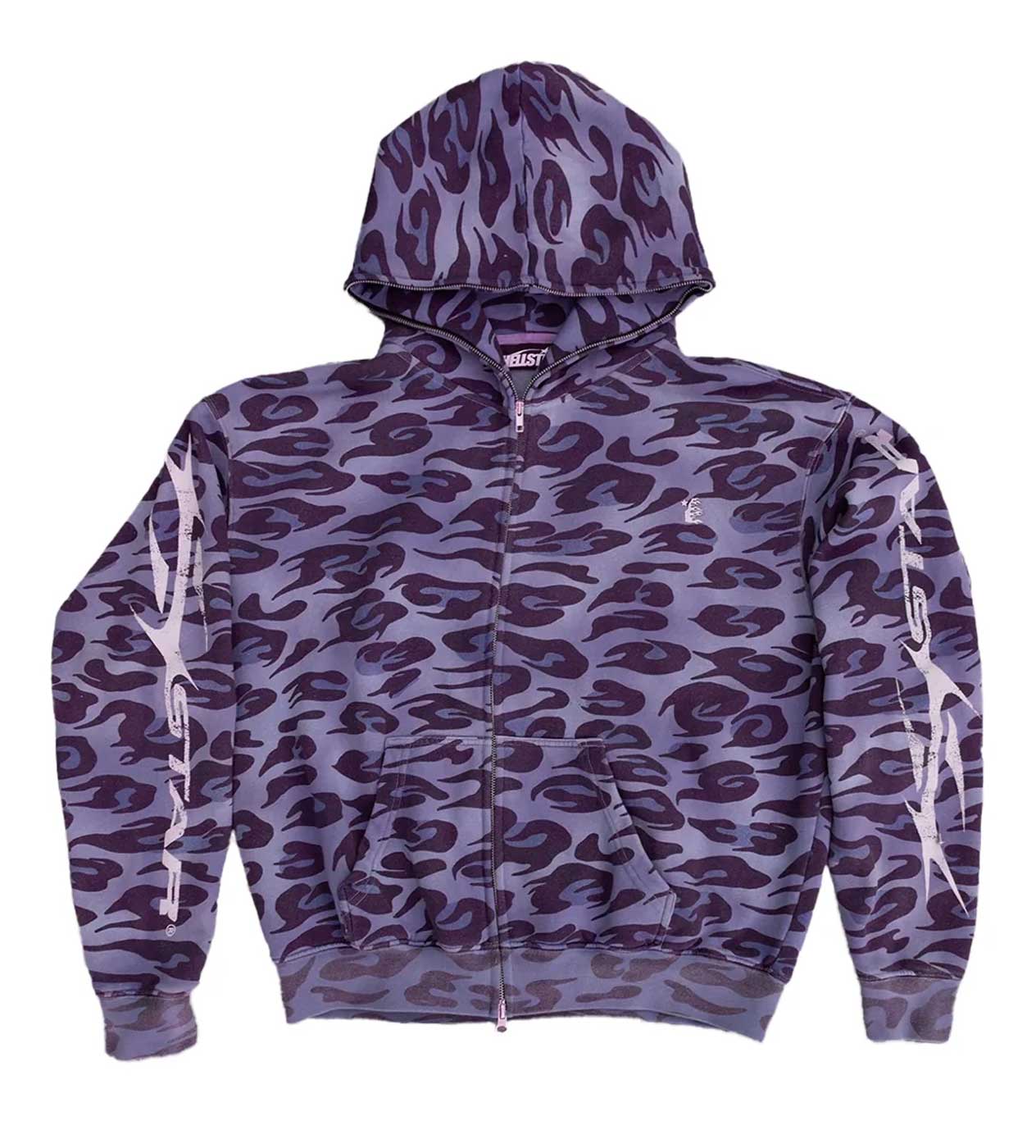 HELLSTAR 紫色 ストーン付き Hellstar Cheetah Zip Up Hoodie Red – Restock AR