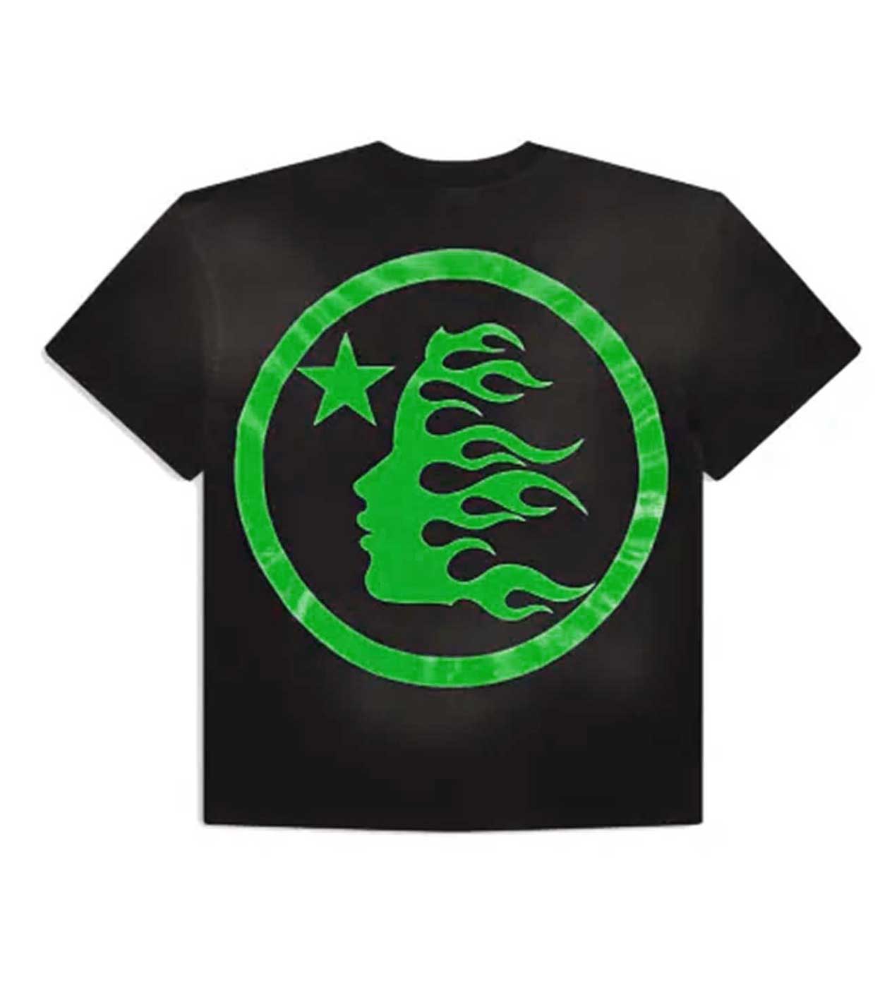 Hellstar Classic Logo Gel Tee Black/Green – Restock AR