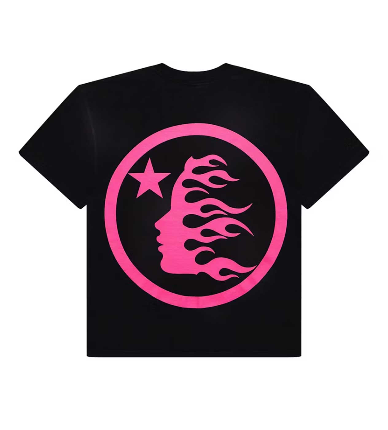 Hellstar Classic Logo Gel Tee Black/Pink – Restock AR