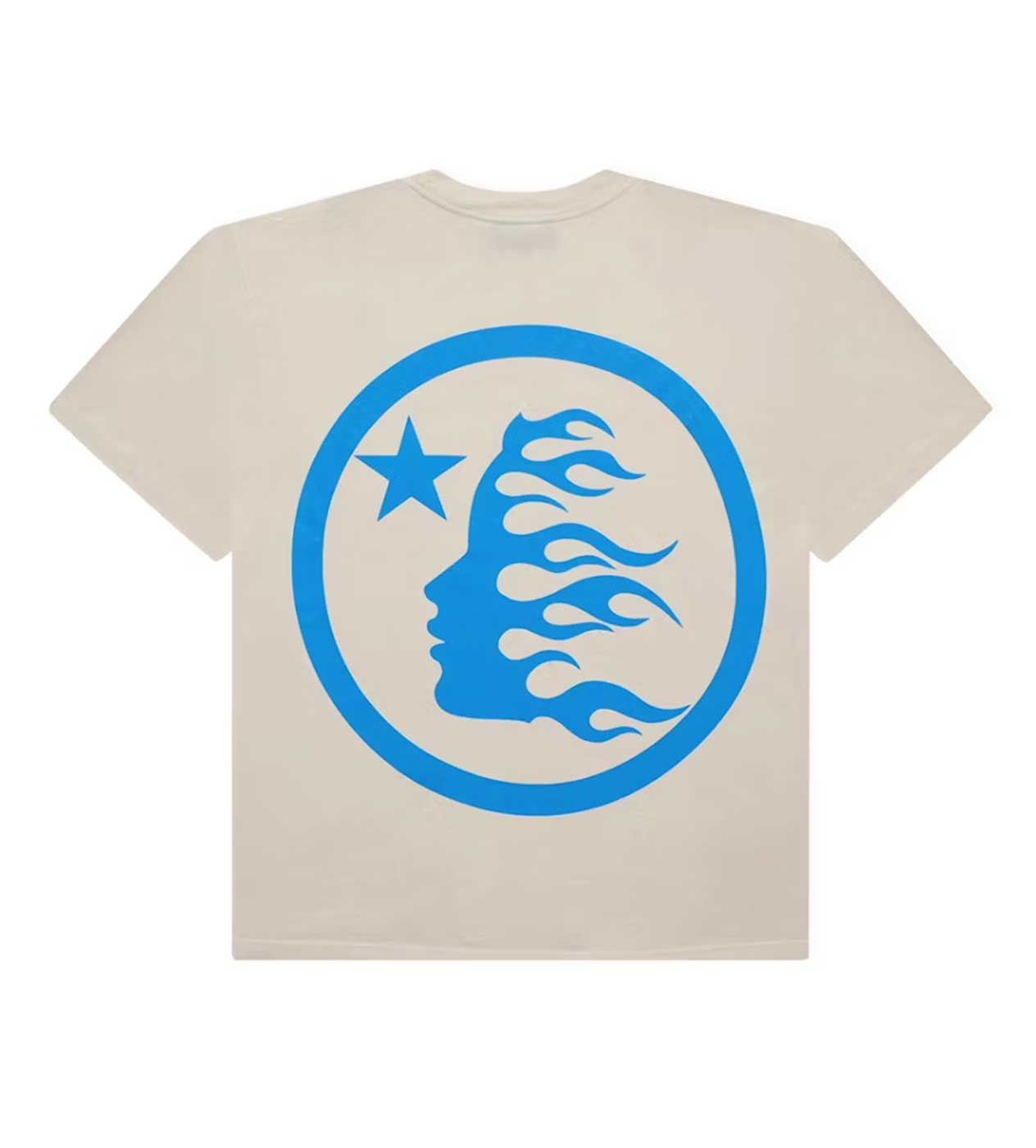 Hellstar Classic Logo Gel Tee Cream/Blue – Restock AR